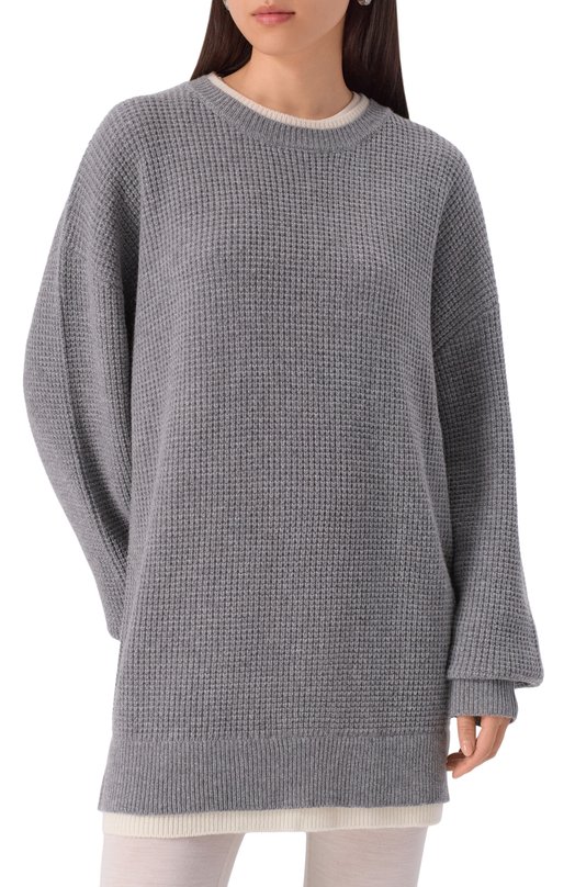 Свитер из шерсти и кашемира Aya Muse AMSS2563 Серый  AMSS2563 Фото 3