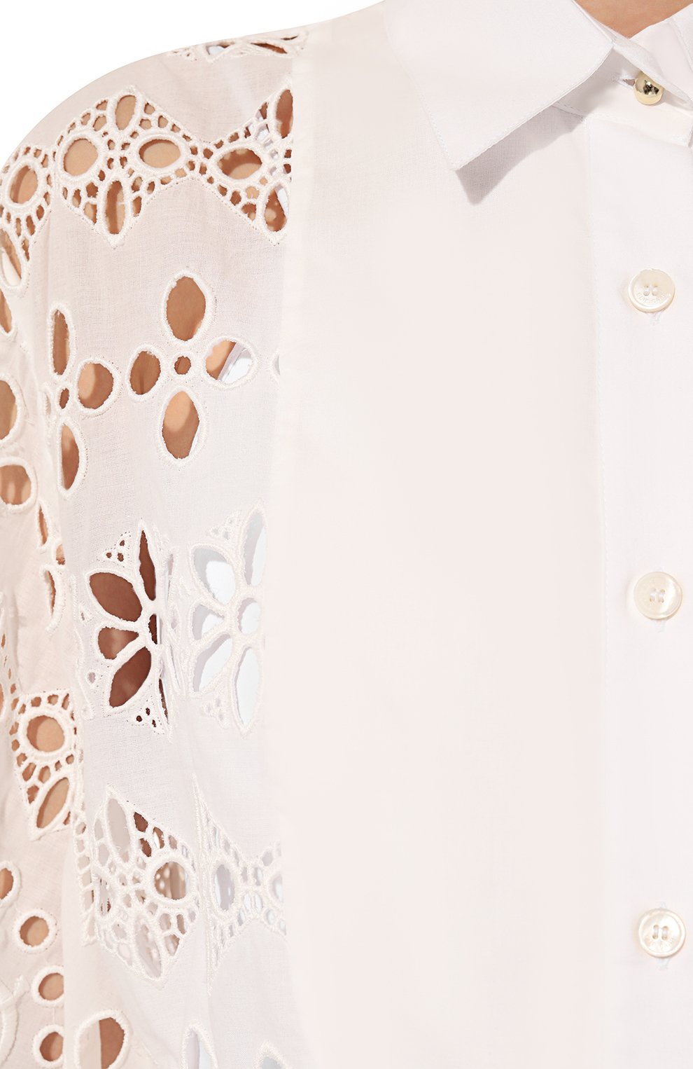 Рубашка ELIE SAAB белого цвета по цене 174500 руб., арт. SH020N, фото 5 Рубашка ELIE SAAB, арт. SH020N, фото 5