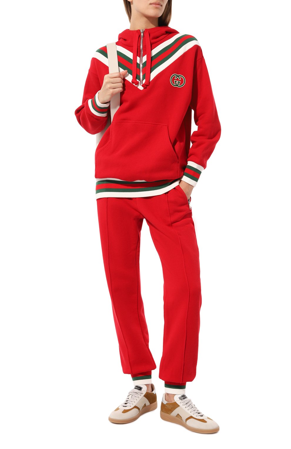 Хлопковое худи GUCCI красного цвета по цене 176500 руб., арт. 717410/XJEVX, фото 2 Хлопковое худи GUCCI, арт. 717410/XJEVX, фото 2