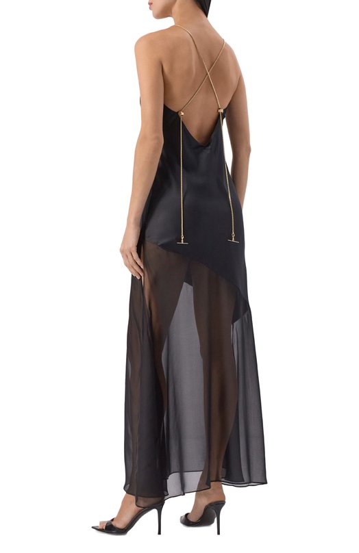 Шелковое платье Daname 626SS6818T Чёрный  626SS6818T Фото 3