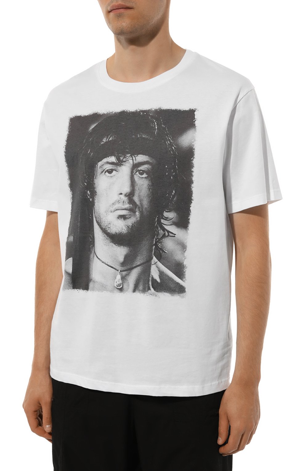 Хлопковая футболка BISIBIGLIO, арт. RAMB0 FACE, фото 3