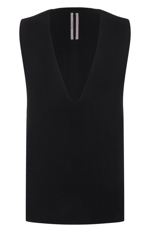 Шерстяной жилет Rick Owens RR02E1683/KWVH Чёрный RR02E1683/KWVH