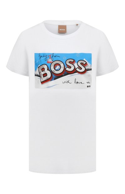 Женская хлопковая футболка BOSS, арт. 50479968