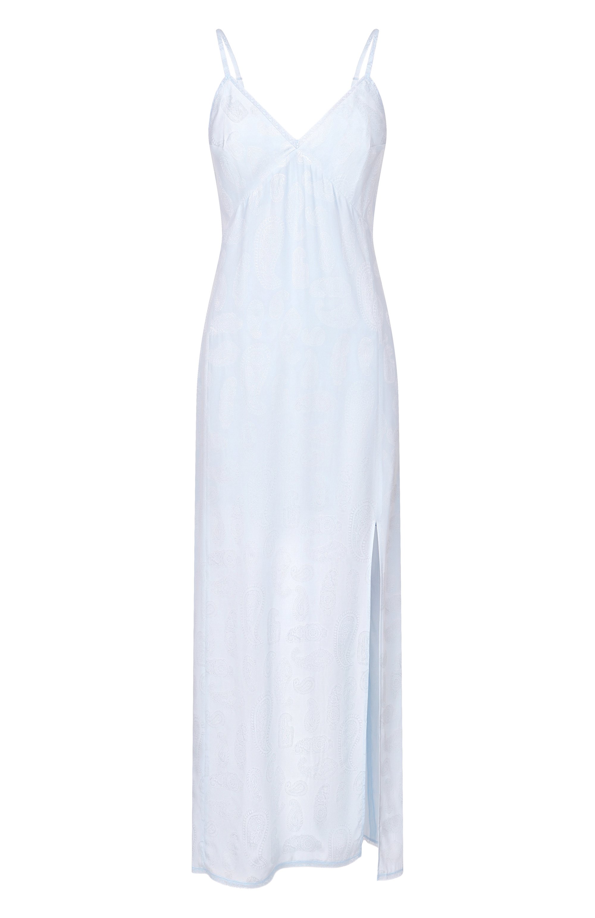 Шелковое платье ZADIG AND VOLTAIRE голубого цвета по цене 66050 руб., арт. WWDR02660, фото 1 Шелковое платье ZADIG AND VOLTAIRE, арт. WWDR02660, фото 1