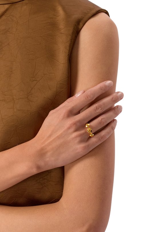 Кольцо Трио с цитринами Moonka FLW-925YG-RG01-CTR Золотой  FLW-925YG-RG01-CTR Фото 2