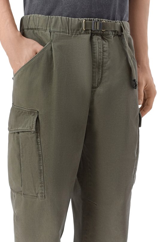 Брюки-карго изо льна и хлопка White Sand 26SU66/294 Хаки  26SU66/294 Фото 5