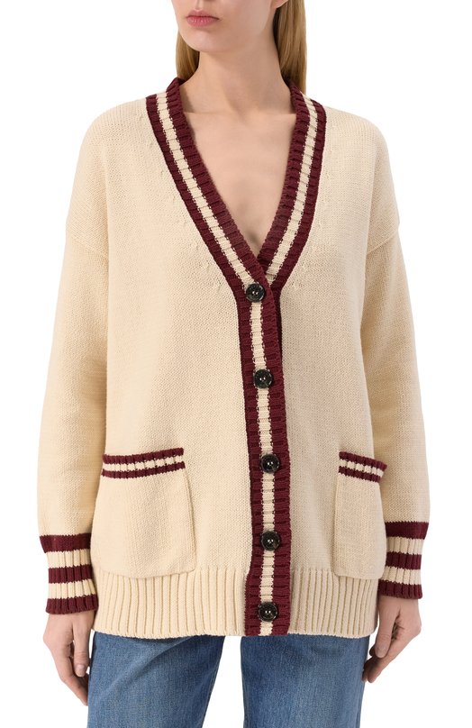 Кардиган Weekend Max Mara VIC0L0 Кремовый  VIC0L0 Фото 3