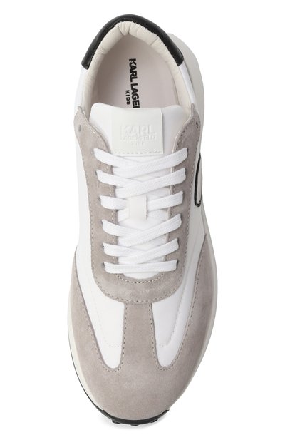 Кожаные кроссовки KARL LAGERFELD KIDS, арт. Z30977, фото 4