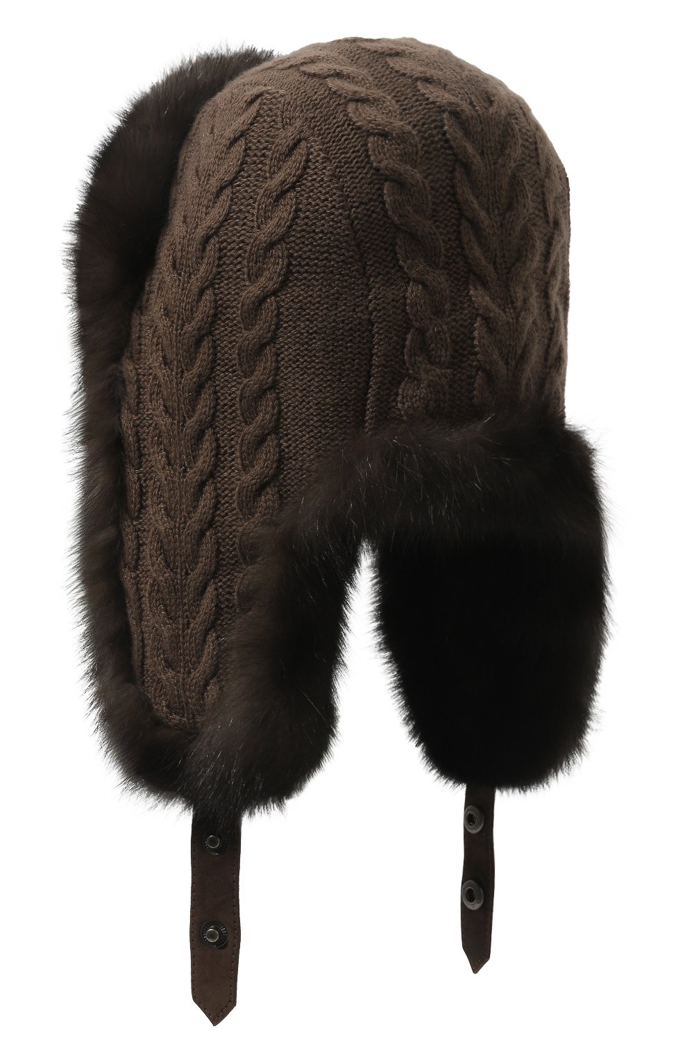 Шапка-ушанка из меха соболя BLACK SABLE, арт. BS-47CF1, фото 3