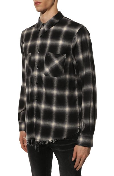 Рубашка из хлопка и вискозы AMIRI, арт. PXMLS004-001, фото 3