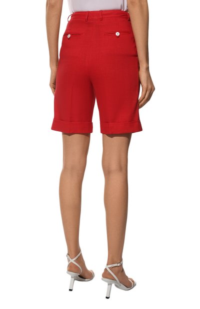 Шорты изо льна и вискозы KITON, арт. D51115K09T84, фото 4