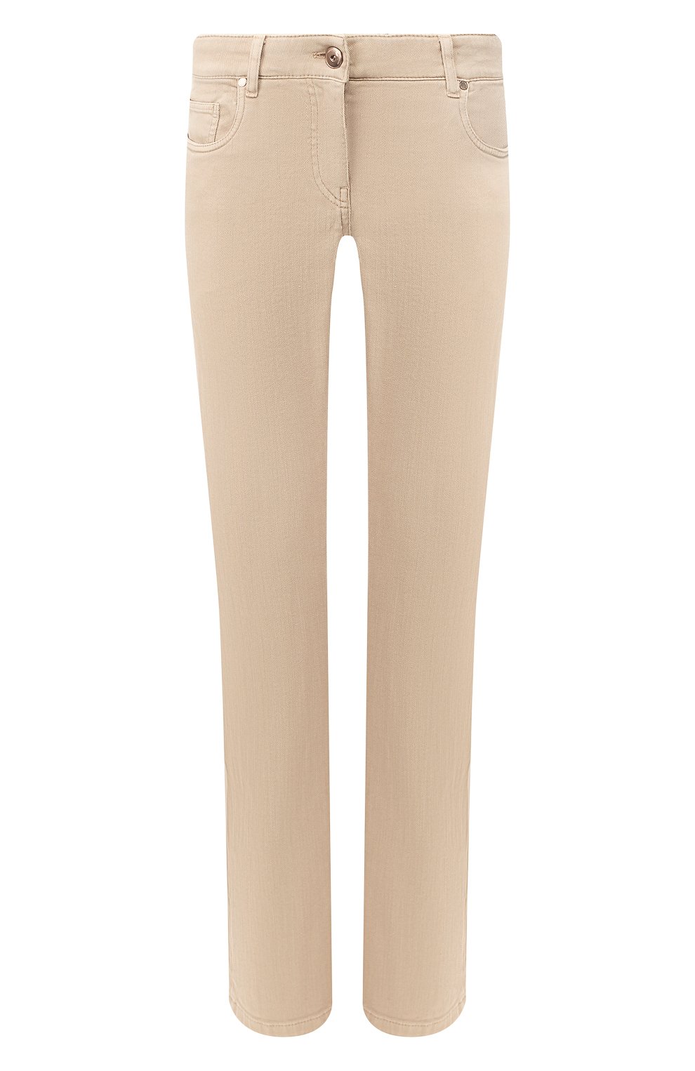 Джинсы BRUNELLO CUCINELLI бежевого цвета по цене 58450 руб., арт. MH137P5491, фото 1 Джинсы BRUNELLO CUCINELLI, арт. MH137P5491, фото 1