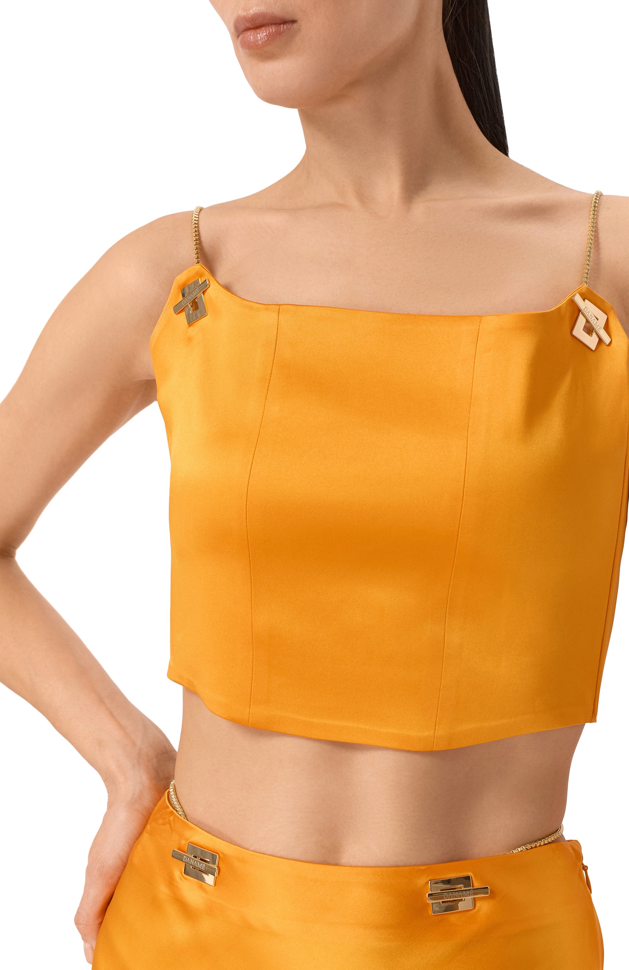 Атласный топ DANAME, арт. 726SS7834A, фото 5