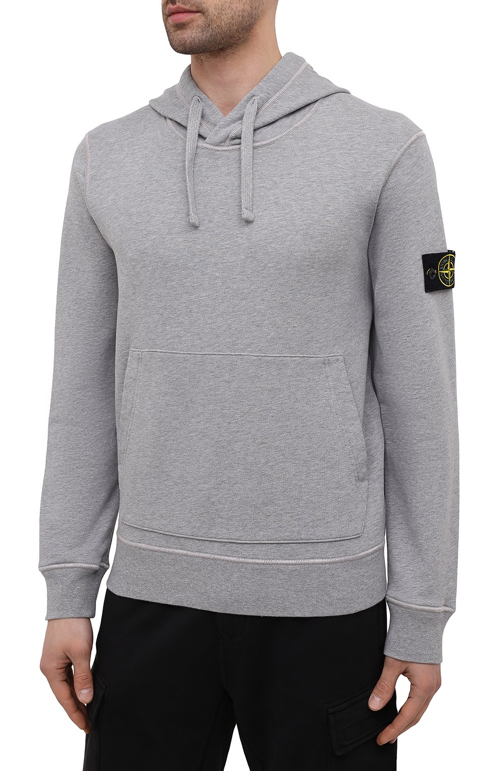Хлопковое худи STONE ISLAND, арт. 741564151, фото 3