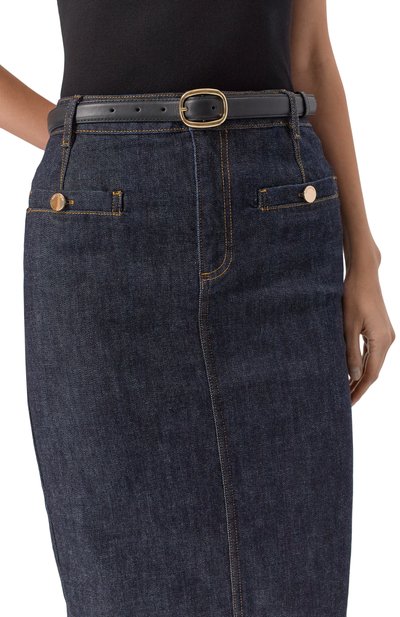 Джинсовая юбка SELF-PORTRAIT, арт. PF25808MSKBL, фото 5