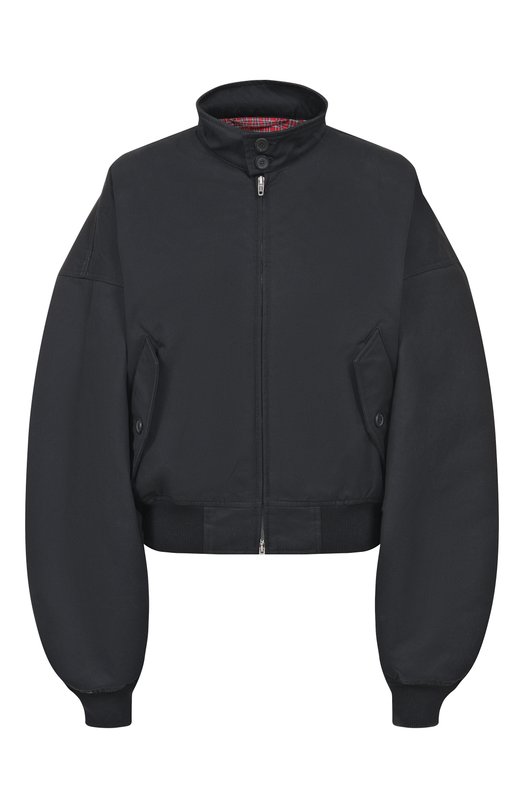 Хлопковый бомбер Balenciaga 831509/TSP03 Чёрный 831509/TSP03