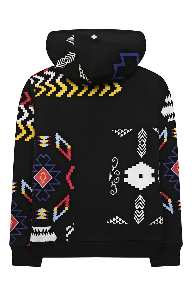 Детский хлопковая толстовка MARCELO BURLON KIDS OF MILAN черного цвета, арт. CBBE002F21FLE002 | Фото 2 (Материал внешний: Хлопок; Рукава: Длинные; Мальчики Кросс-КТ: Толстовка-одежда; Материал сплава: Проставлено; Драгоценные камни: Проставлено; Ростовка одежда: 10 - 11 лет | 140 - 146см, 12 лет | 152 см, 8 лет | 128 см)