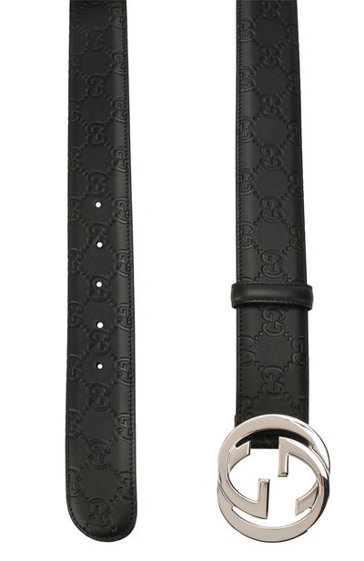 Кожаный ремень signature GUCCI, арт. 411924/CWC1N, фото 2