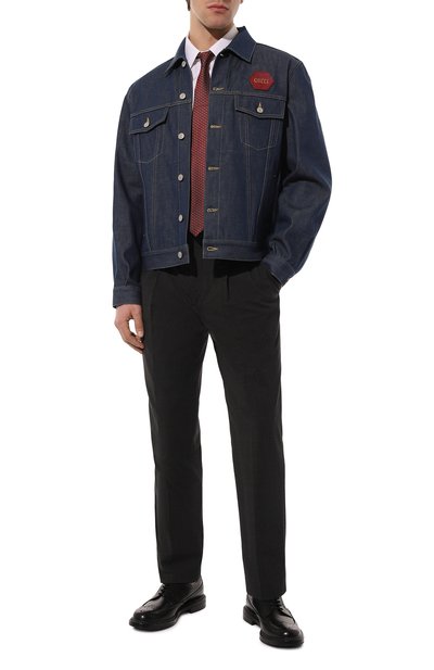 Кожаные дерби GUCCI черного цвета по цене 128160 руб., арт. 669830 0GQ00, фото 2 Кожаные дерби GUCCI, арт. 669830 0GQ00, фото 2