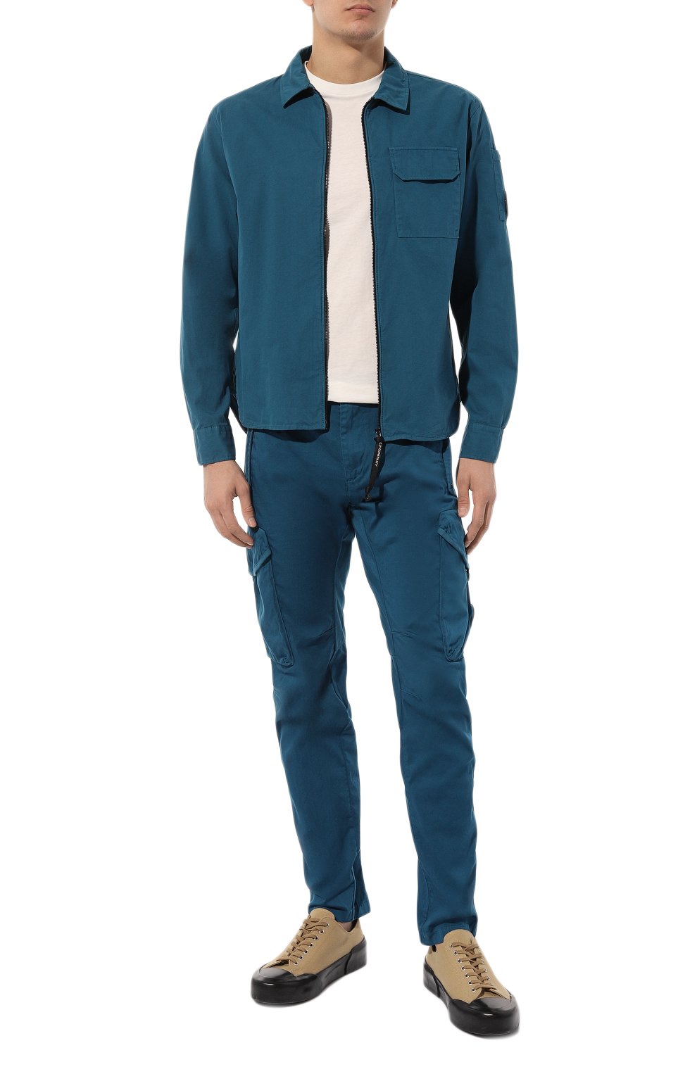 Хлопковая футболка C.P. COMPANY, арт. 16CMTS044A005100W, фото 2