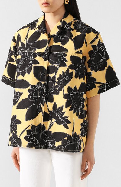 Рубашка из смеси льна и хлопка JACQUEMUS, арт. 201SH01/0727F, фото 3