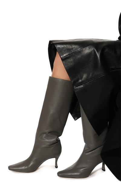 Кожаные сапоги stevie 42 BY FAR, арт. 22FWSVICEMNAP, фото 3