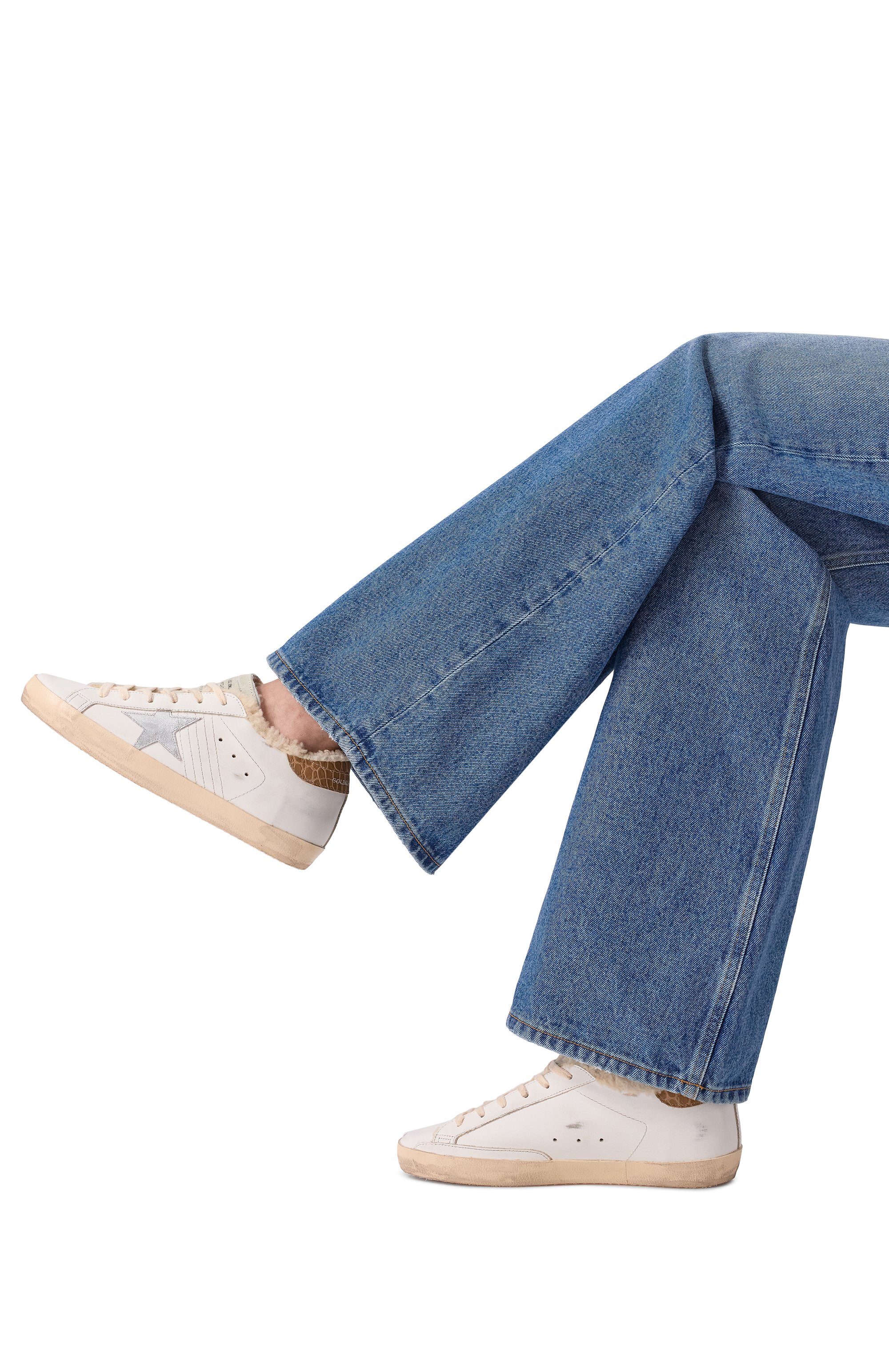 Кожаные кеды super-star GOLDEN GOOSE DELUXE BRAND, арт. GWF00101.F005174, фото 2