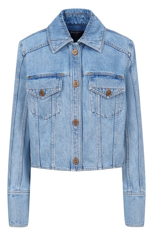 Джинсовая куртка Balmain GF1TC215/DG11 Голубой GF1TC215/DG11