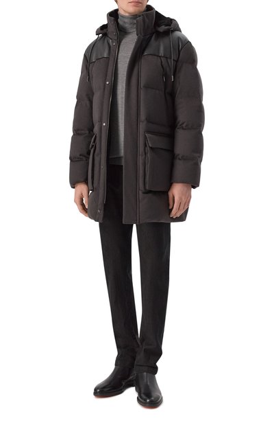 Пуховик с отделкой из норки и кожи оленя MVST, арт. M26.1MM.0M16.1/F184 CASHMERE+CERV0, фото 2