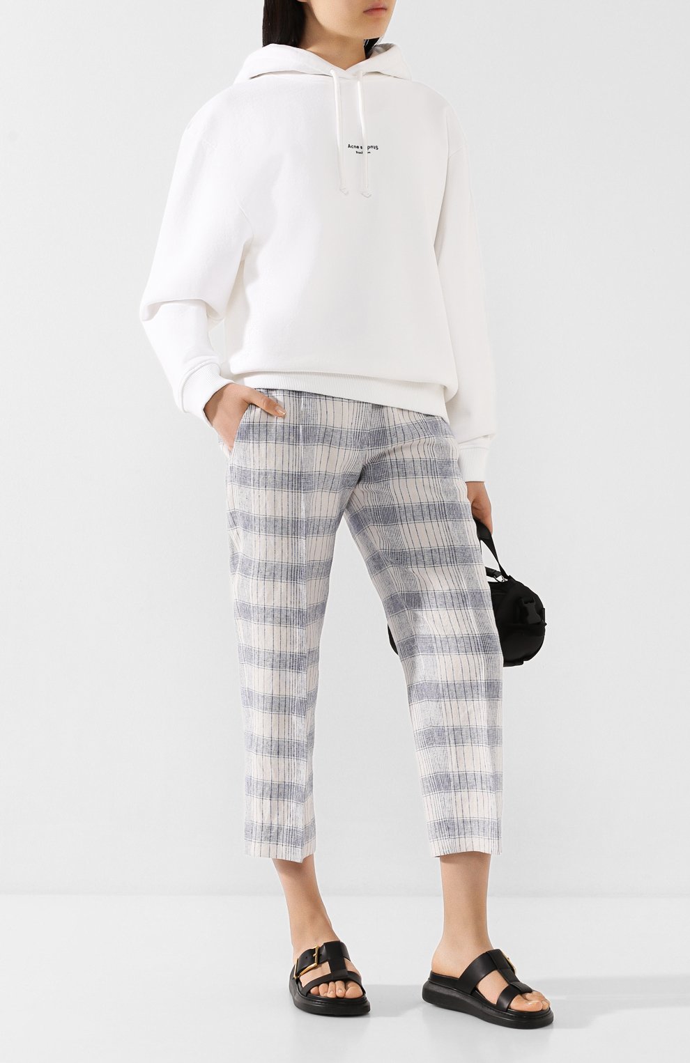 Хлопковое худи ACNE STUDIOS, арт. AI0049/W, фото 2