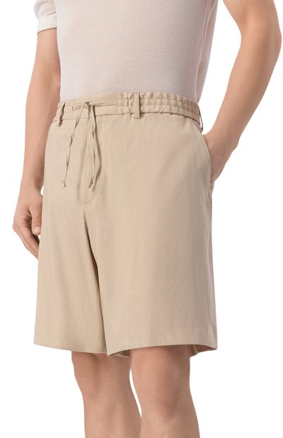 Шорты изо льна и вискозы BOSS, арт. 50561983, фото 3