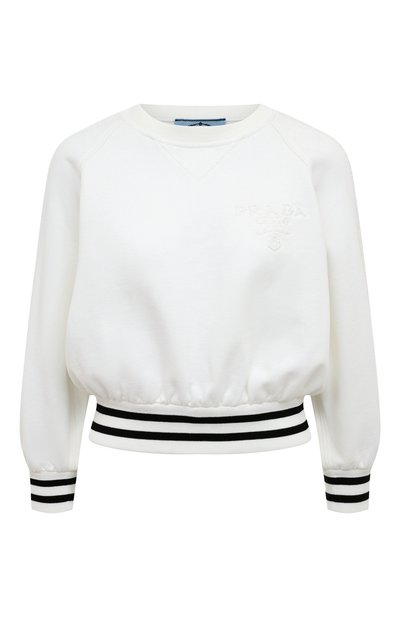Женский хлопковый свитшот PRADA, арт. 134649-10J0-F0009-221