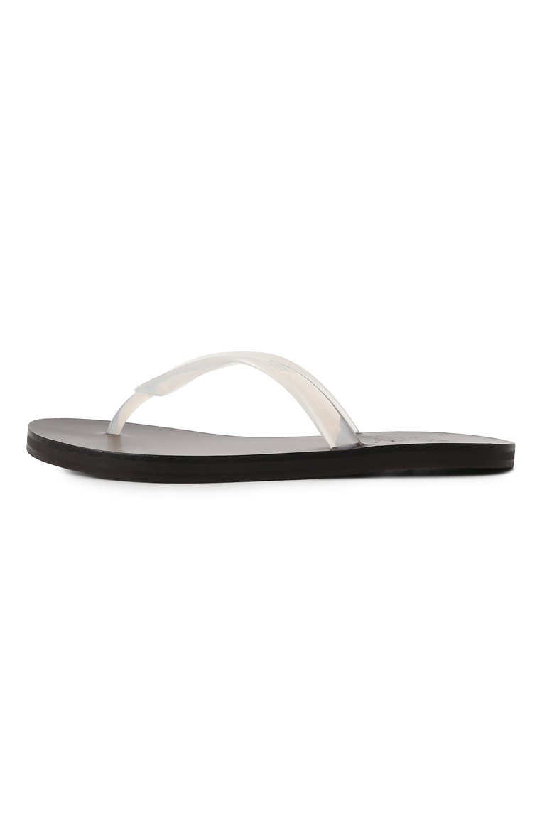 Женские шлепанцы saionara ANCIENT GREEK SANDALS прозрачного цвета, арт. SAI0NARA JELLY | Фото 4 (Материал внешний: Резина; Драгоценные камни: Проставлено; Материал сплава: Проставлено; Подошва: Плоская)