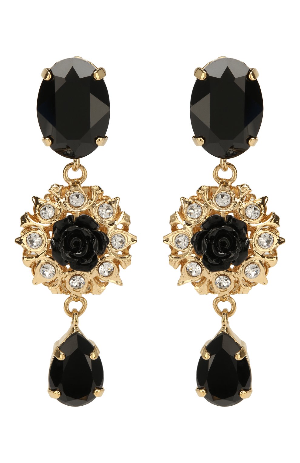 Серьги-клипсы DOLCE & GABBANA золотого цвета по цене 45100 руб., арт. WEL8S6/W1111, фото 1 Серьги-клипсы DOLCE & GABBANA, арт. WEL8S6/W1111, фото 1