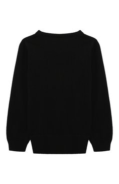 Детская комплект из пуловера и брюк WOOL AND COTTON черного цвета, арт. KRUFP-003 | Фото 3 (Драгоценные камни: Проставлено; Рукава: Длинные; Материал внешний: Шерсть; Материал сплава: Проставлено; Девочки Кросс-КТ: Костюмы-спорт; Ростовка одежда: 6 лет | 116 см)