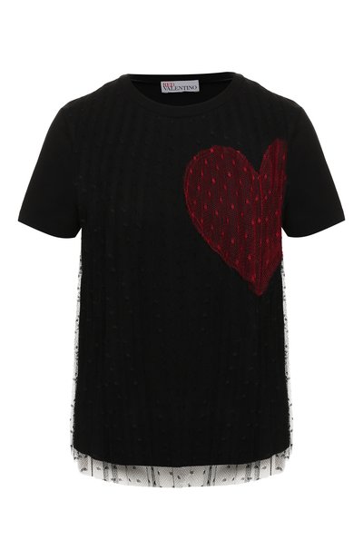 Женская хлопковая футболка REDVALENTINO, арт. SR3MG02F/4F8