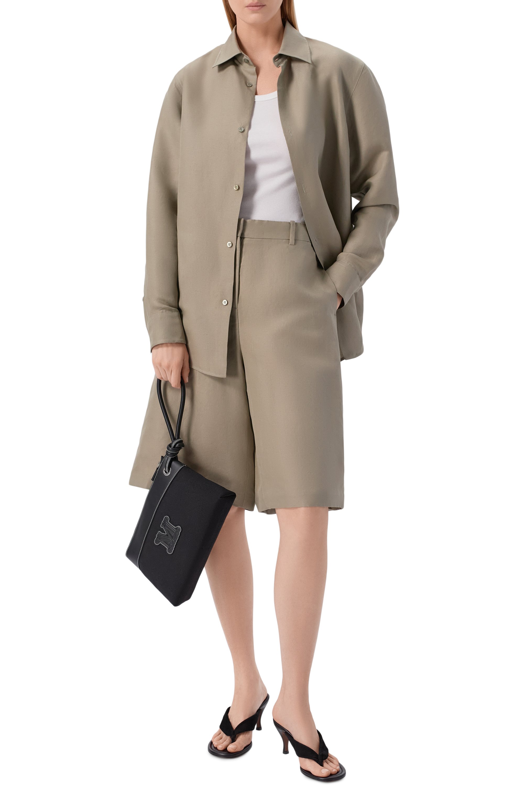 Клатч frisia MAX MARA черного цвета по цене 22440 руб., арт. BCHFRISIA 261651104, фото 3 Клатч frisia MAX MARA, арт. BCHFRISIA 261651104, фото 3
