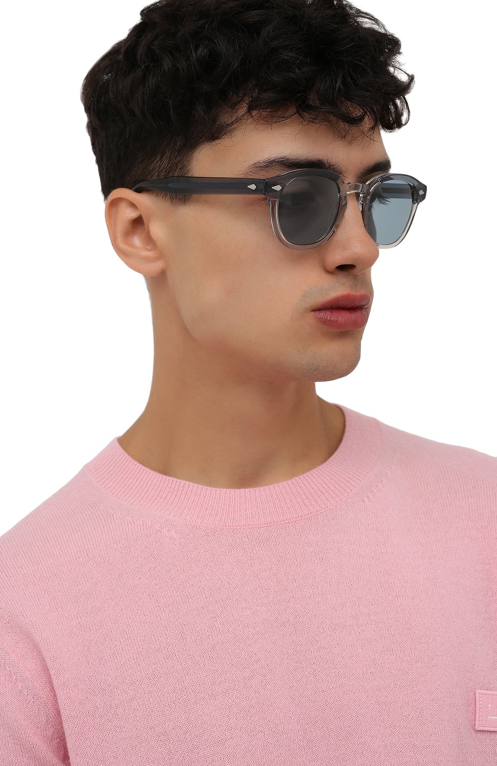 Солнцезащитные очки MOSCOT голубого цвета по цене 37950 руб., арт. LEMT0SH SUN 1204-23, фото 3 Солнцезащитные очки MOSCOT, арт. LEMT0SH SUN 1204-23, фото 3
