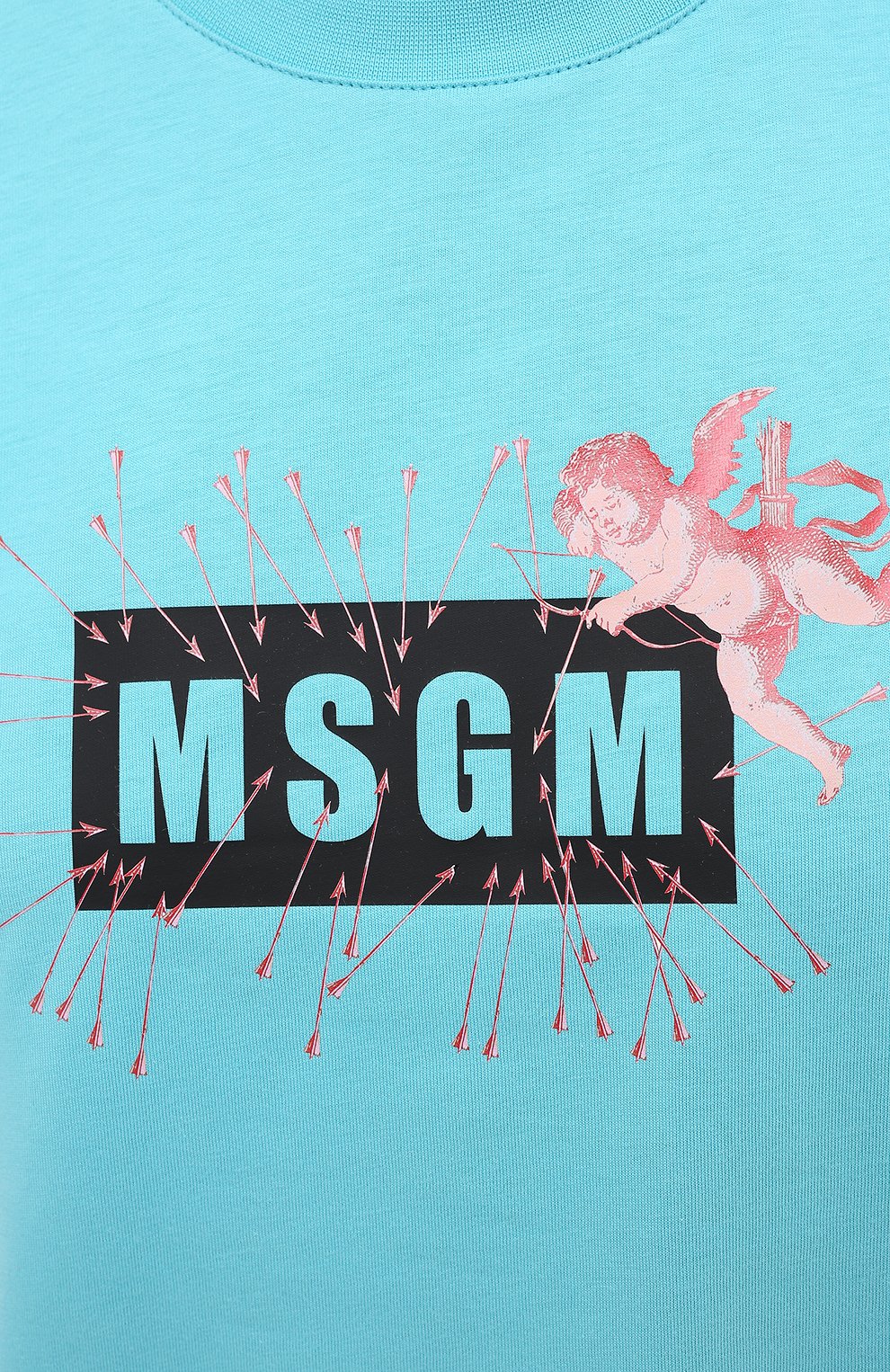 Хлопковая футболка MSGM, арт. 2941MDM181 207798, фото 5