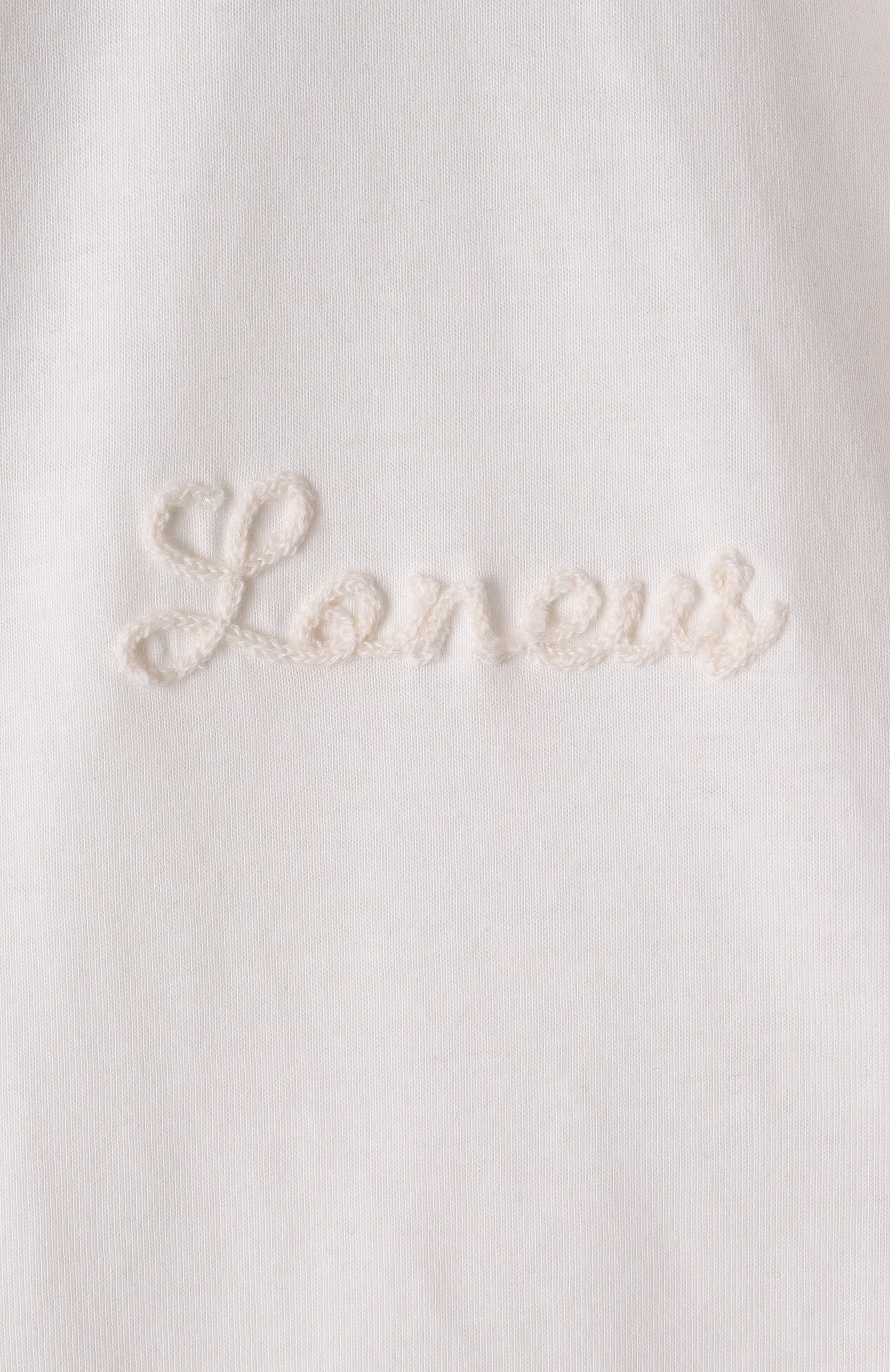 Хлопковая футболка LANEUS молочного цвета по цене 13350 руб., арт. S5LAMATH089, фото 5 Хлопковая футболка LANEUS, арт. S5LAMATH089, фото 5