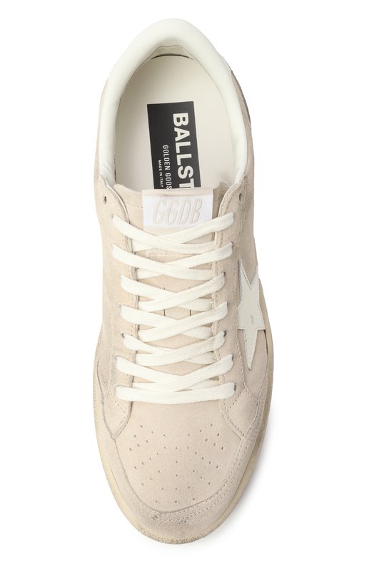 Замшевые кеды Ball Star Golden Goose Deluxe Brand GWF00804.F006967 Кремовый  GWF00804.F006967 Фото 6