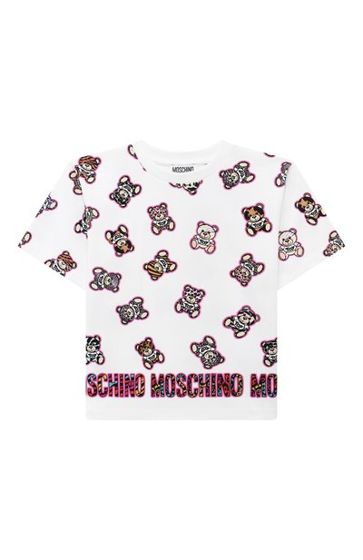 Хлопковая футболка MOSCHINO, арт. HAM060/LBBD6/4-8