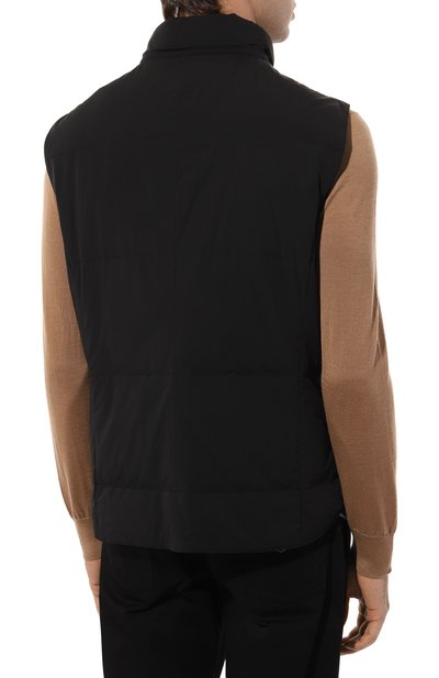 Пуховый жилет BRUNELLO CUCINELLI черного цвета по цене 277000 руб., арт. MM4031716, фото 4 Пуховый жилет BRUNELLO CUCINELLI, арт. MM4031716, фото 4