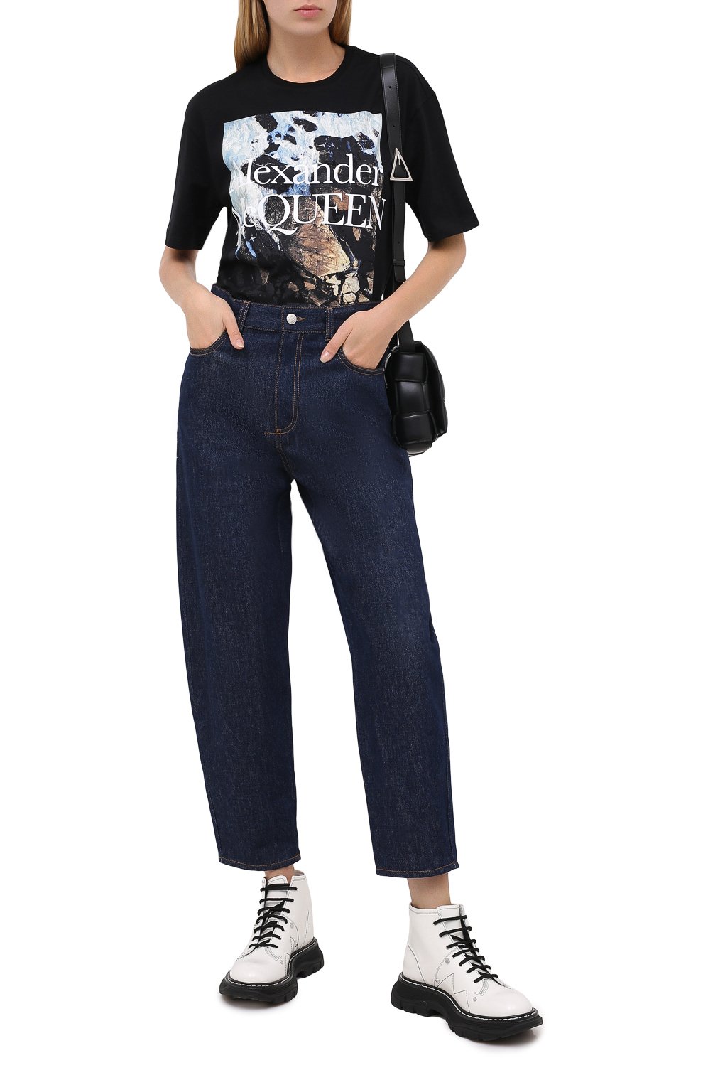 Хлопковая футболка ALEXANDER MCQUEEN, арт. 634192/QZABY, фото 2