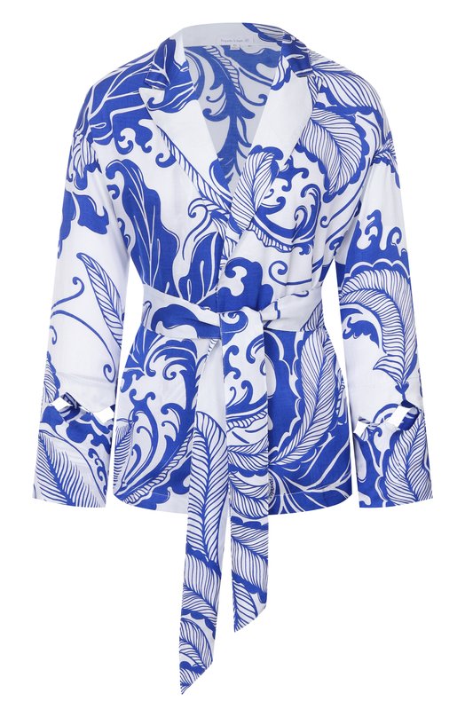 Блузка из вискозы Poupette St Barth WJQR26YVSRWE Синий WJQR26YVSRWE