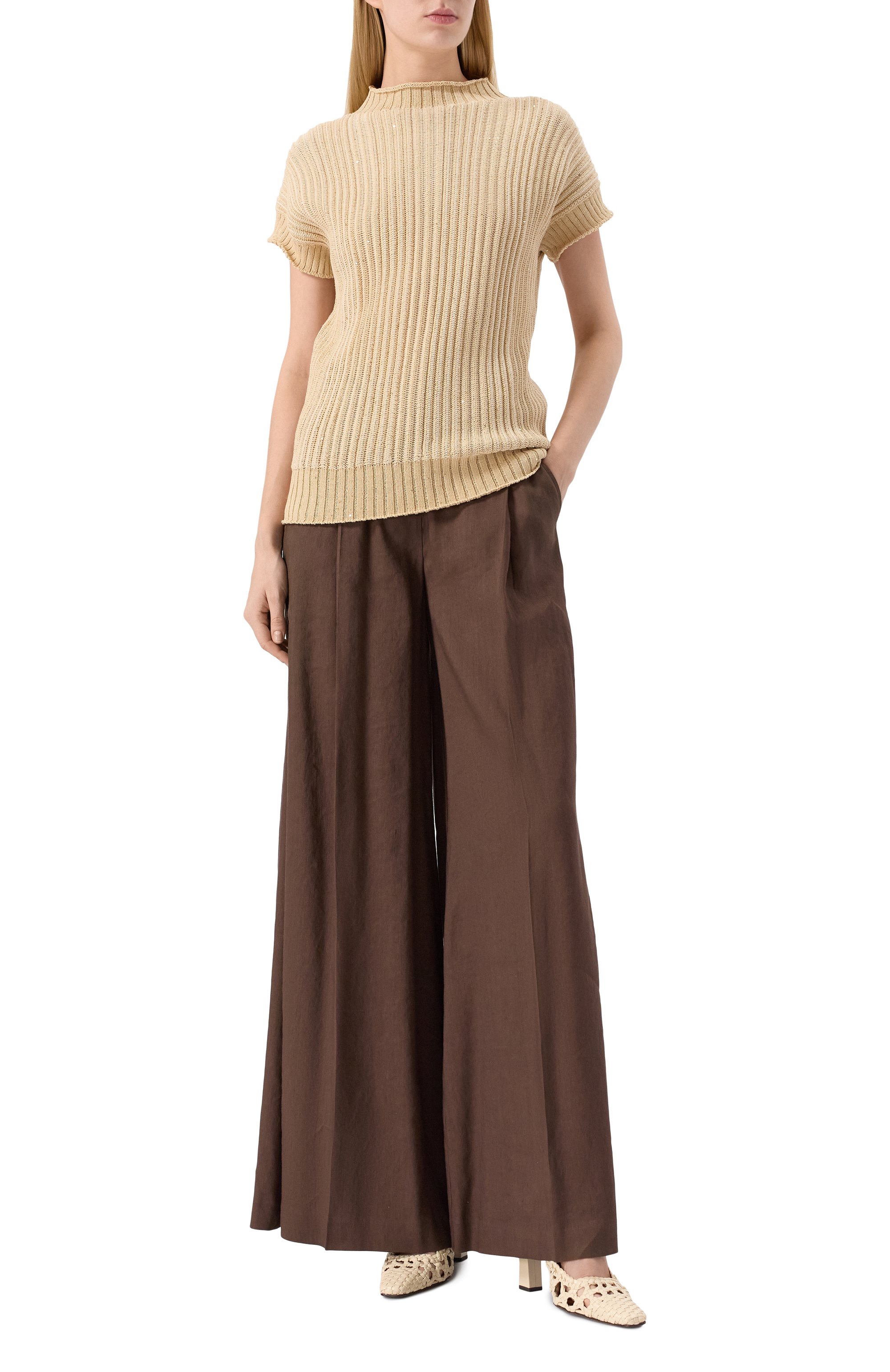 Хлопковый свитер LORENA ANTONIAZZI, арт. P25126TM22A/3049, фото 2