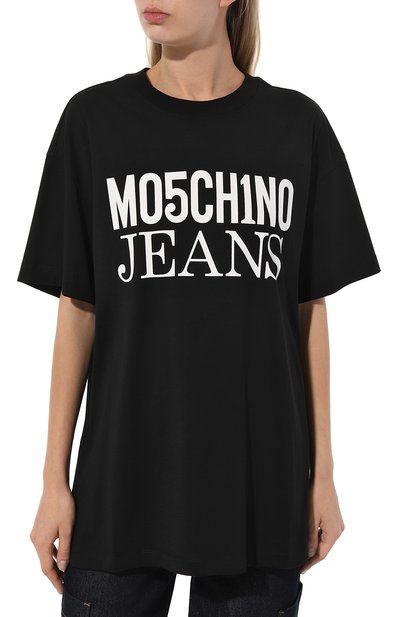 Хлопковая футболка M05CH1NO JEANS, арт. 232K2/J0707/8762, фото 3