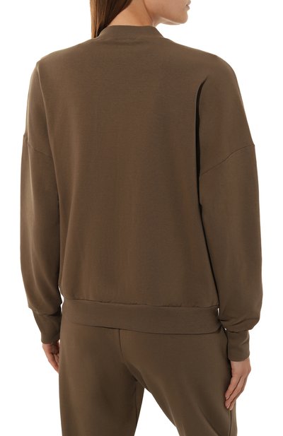 Хлопковый кардиган HANRO хаки цвета по цене 27500 руб., арт. 078757, фото 4 Хлопковый кардиган HANRO, арт. 078757, фото 4