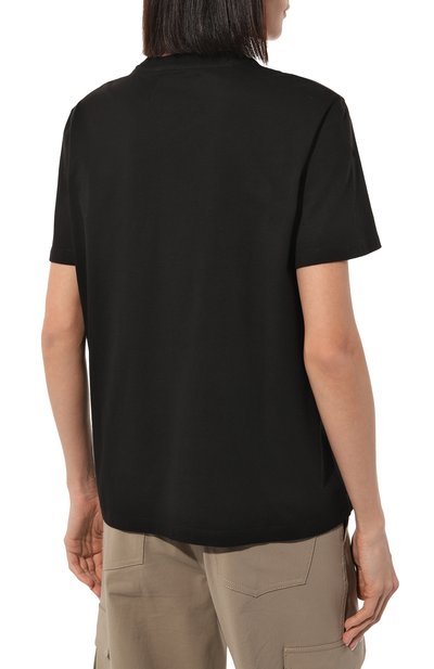 Хлопковая футболка GOLDEN GOOSE DELUXE BRAND черного цвета по цене 14300 руб., арт. GWP01220.P000593, фото 4 Хлопковая футболка GOLDEN GOOSE DELUXE BRAND, арт. GWP01220.P000593, фото 4