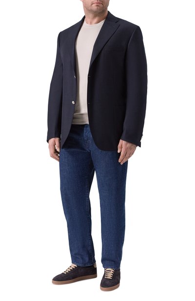 Шерстяной пиджак CORNELIANI темно-синего цвета по цене 116000 руб., арт. 27X018/2718334, фото 2 Шерстяной пиджак CORNELIANI, арт. 27X018/2718334, фото 2